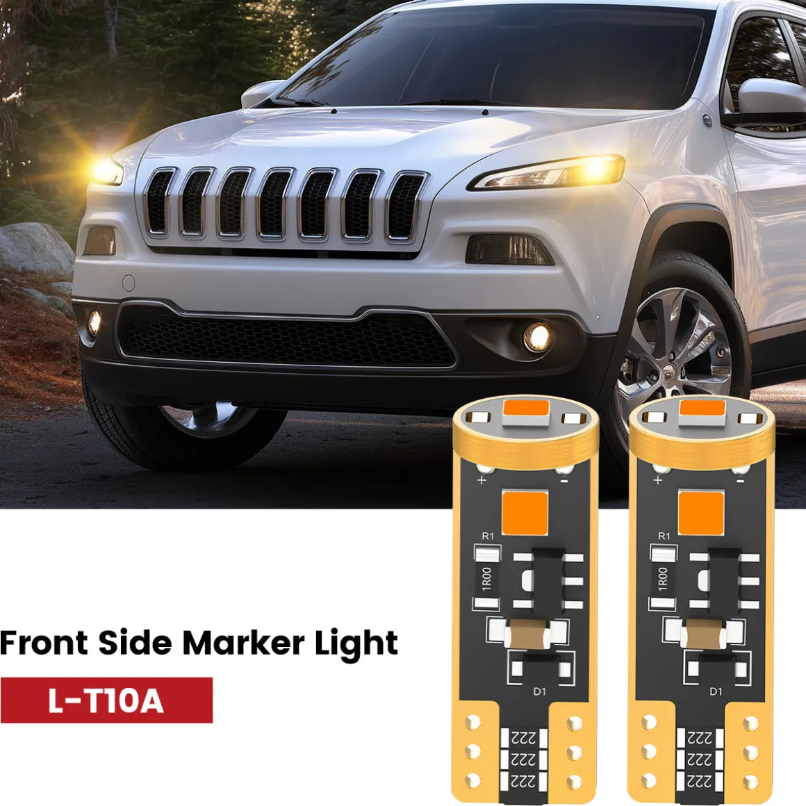 Fit for 2014-2016 Jeep Cherokee The Brightest LED Bulbs Upgrade | Tested and Verified