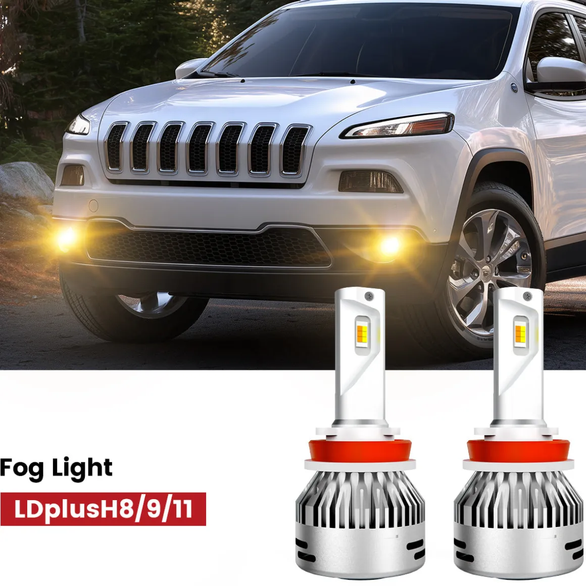 Fit for 2014-2016 Jeep Cherokee The Brightest LED Bulbs Upgrade | Tested and Verified