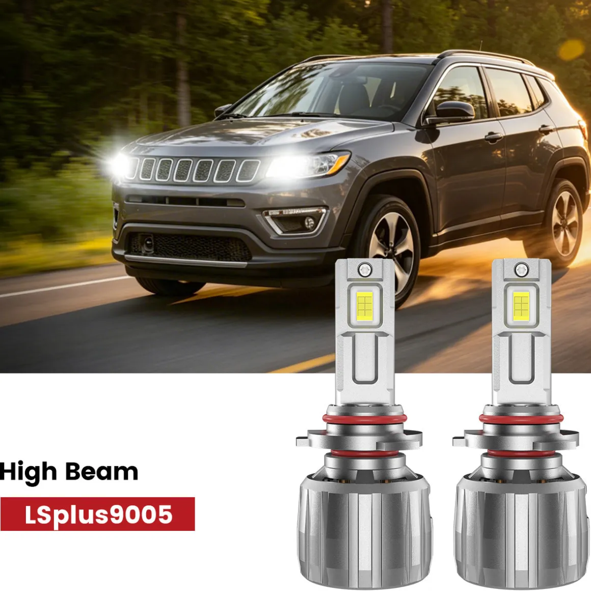 Fit for 2018-2021 Jeep Compass The Brightest LED Bulbs Upgrade