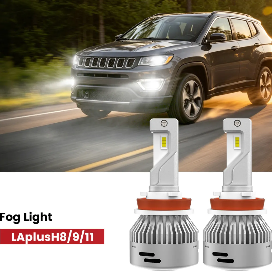Fit for 2018-2021 Jeep Compass The Brightest LED Bulbs Upgrade