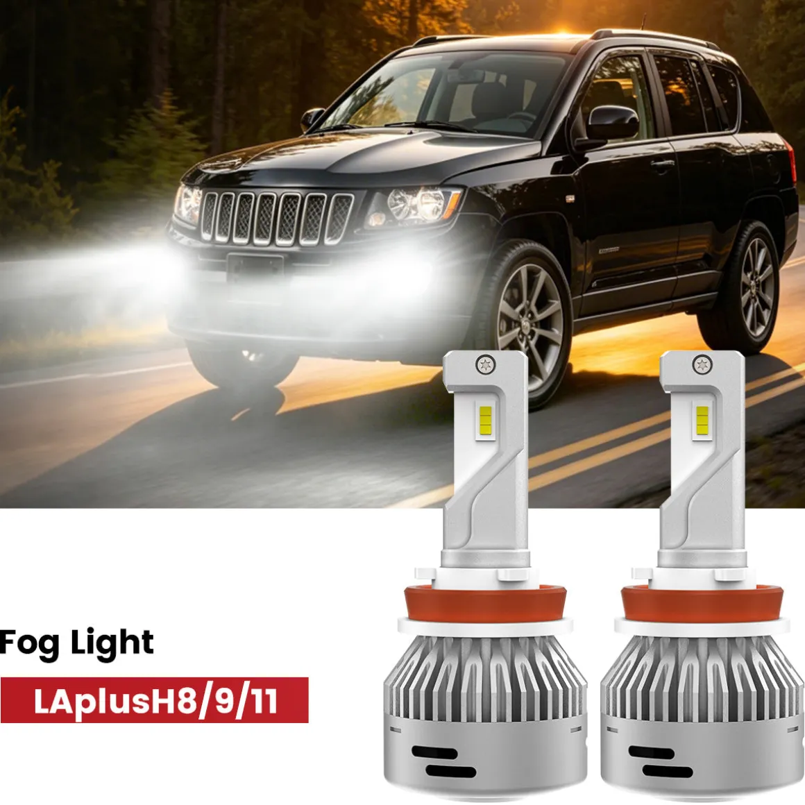 Fit for 2011-2017 Jeep Compass The Brightest LED Bulbs Upgrade