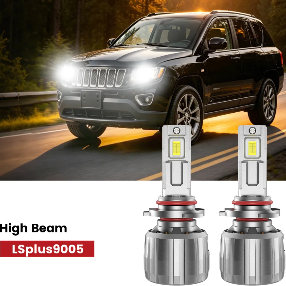 Fit for 2011-2017 Jeep Compass The Brightest LED Bulbs Upgrade