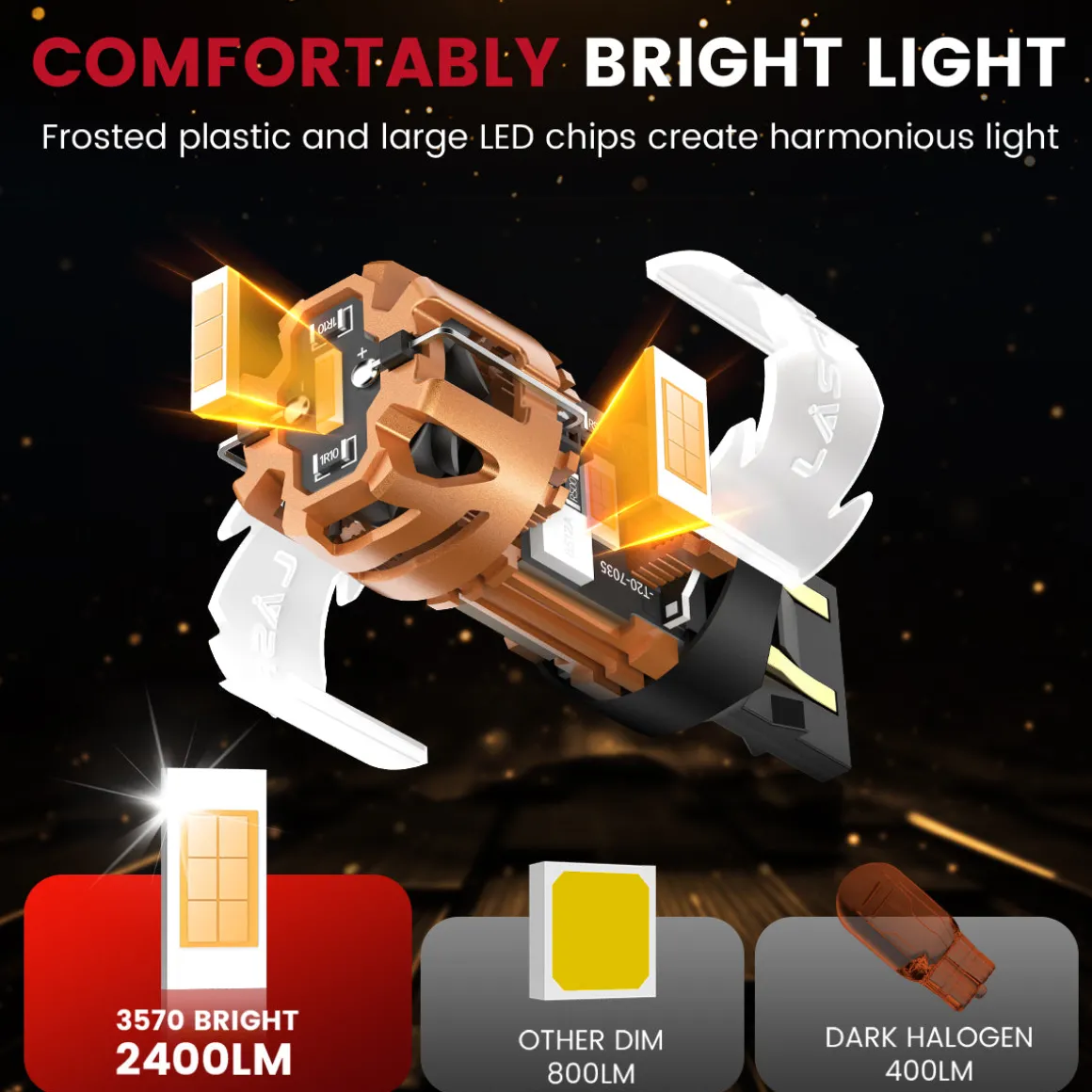 Fit for 2011-2017 Jeep Compass The Brightest LED Bulbs Upgrade