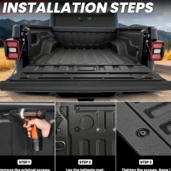 Fit for 2020-2026 Jeep Gladiator 5FT Truck Bed Mat or Tailgate Mat