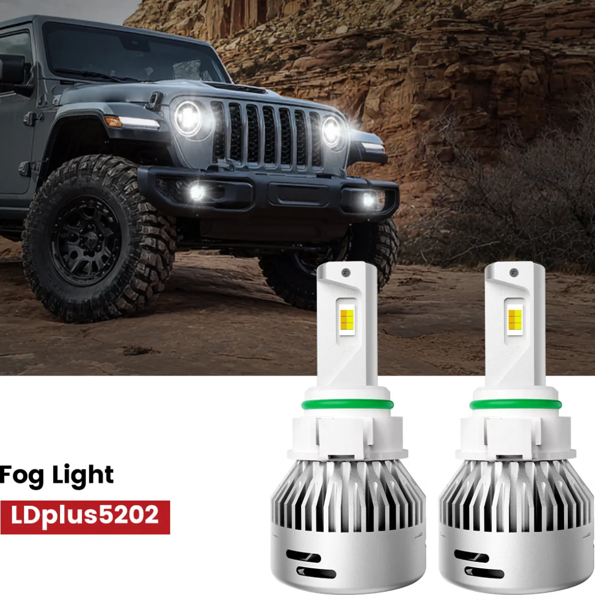 Fit for 2020-2025 Jeep Gladiator The Brightest LED Bulbs Upgrade | Tested and Verified