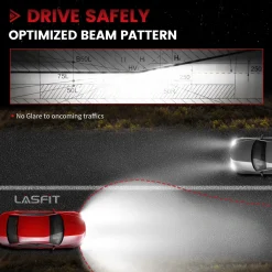 Fit for 2017-2022 Jeep Grand Cherokee Custom H11 LED Low Beam Bulbs with Dust Cover | Pro-DC Series