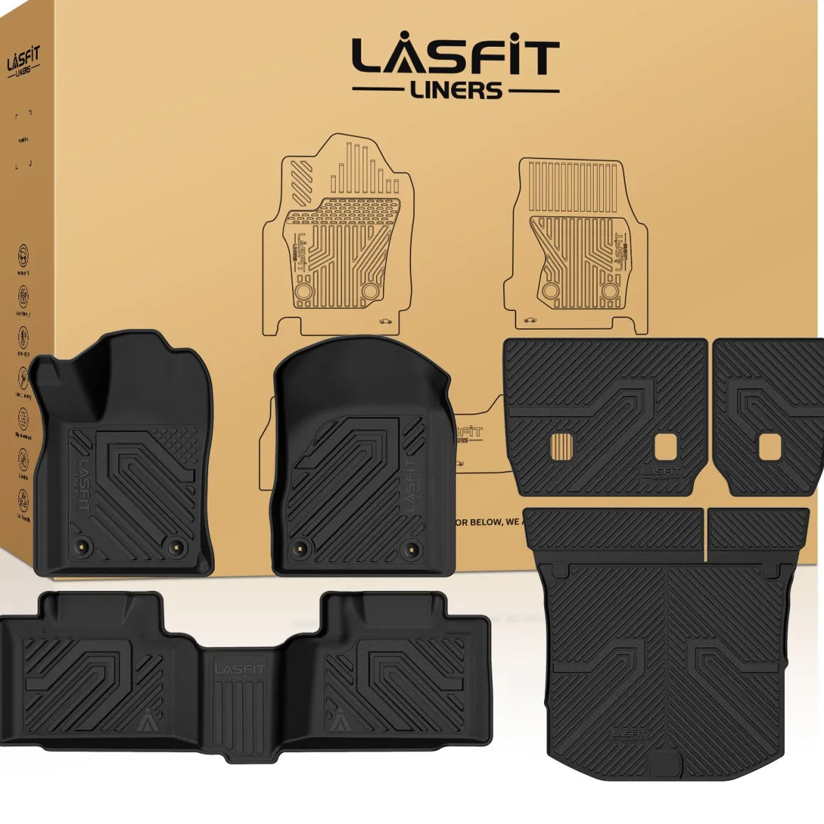 Fit for 2013-2015 Jeep Grand Cherokee Floor Mats or Seatback & Cargo Mat