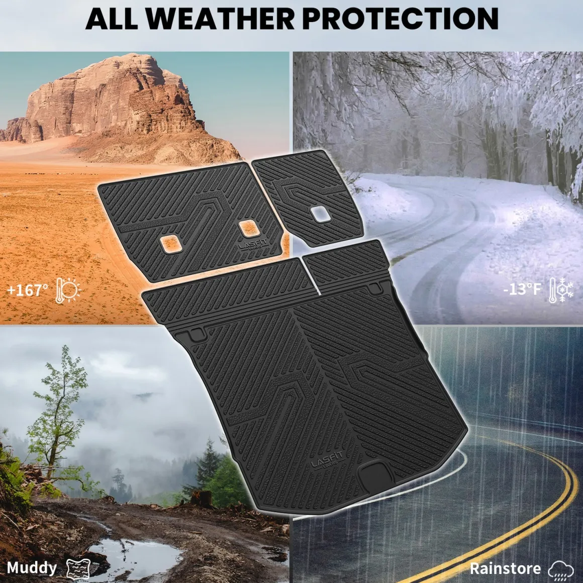Fit for 2013-2015 Jeep Grand Cherokee Floor Mats or Seatback & Cargo Mat
