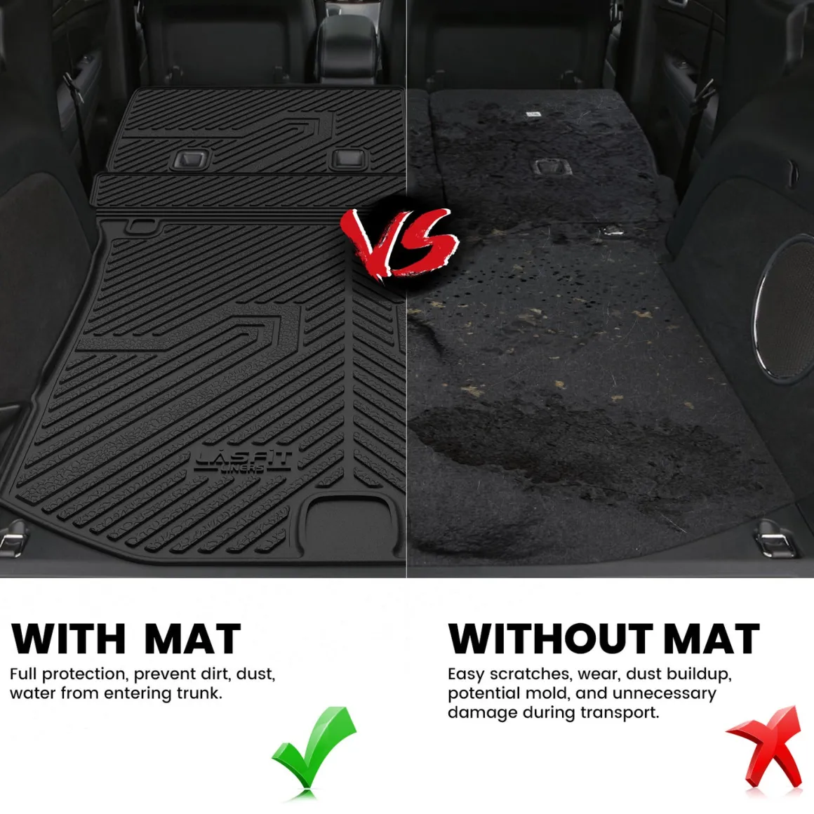 Fit for 2016-2022 Jeep Grand Cherokee WK Floor Mats or Cargo Mats