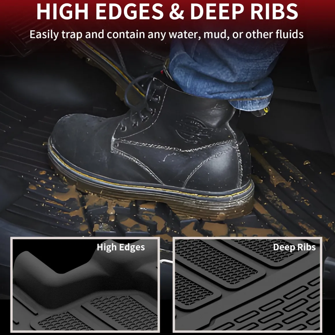 Fit for 2022-2025 Jeep Grand Wagoneer Floor Mats, Fit 7-seater Only