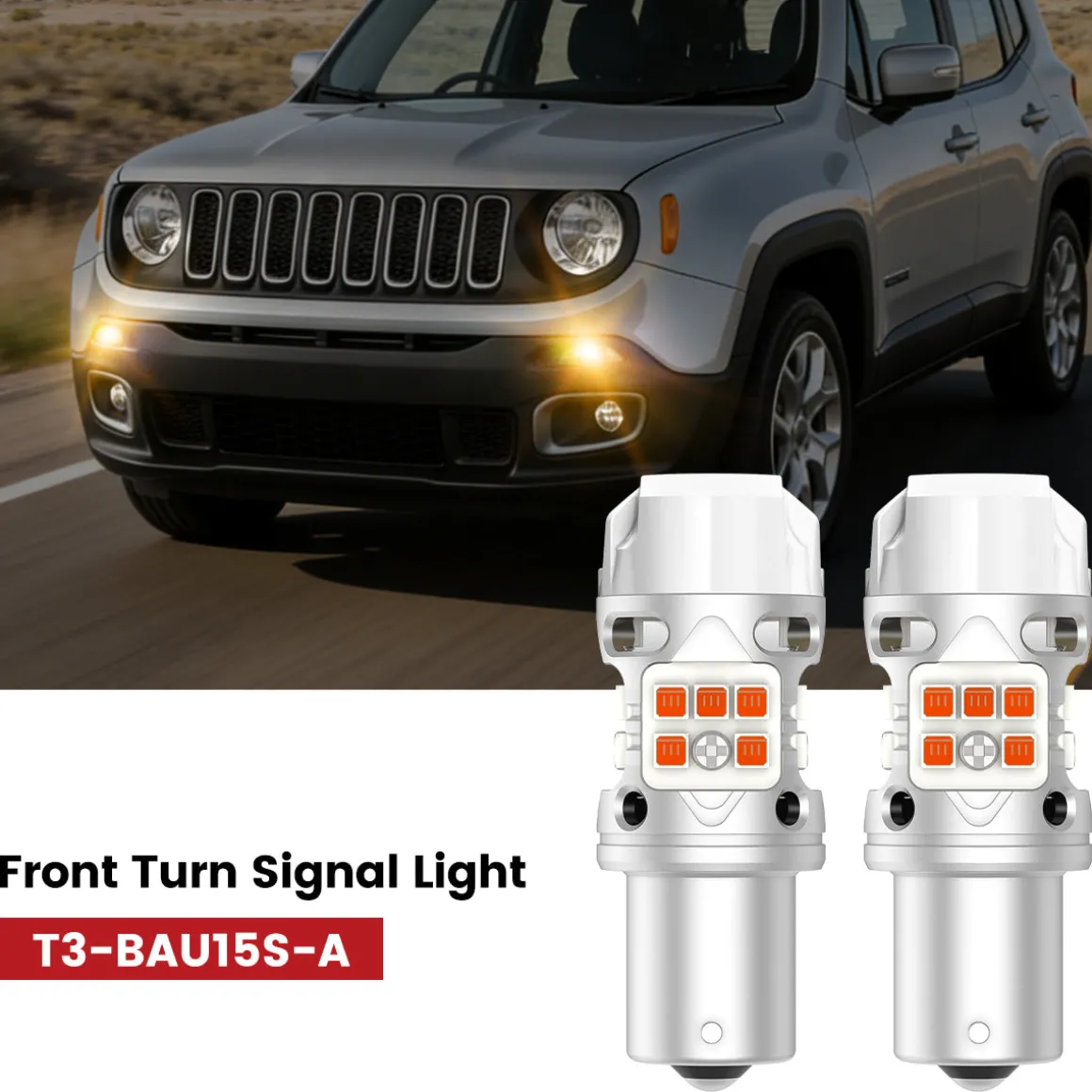 Fit for 2015-2018 Jeep Renegade The Brightest LED Bulbs Upgrade