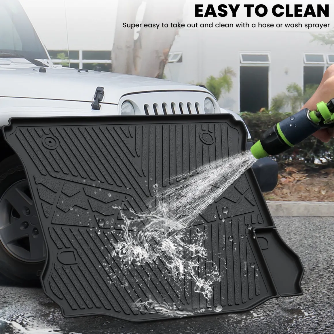 Fit for 2014-2018 Jeep Wrangler JK Floor Mats or Cargo Mat, For 4 Doors Only