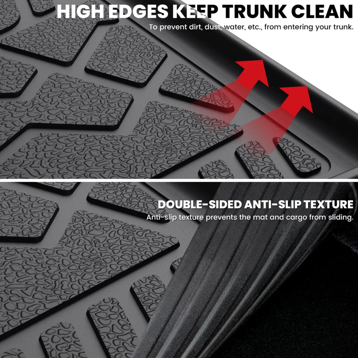 Fit for 2014-2018 Jeep Wrangler JK Floor Mats or Cargo Mat, For 4 Doors Only