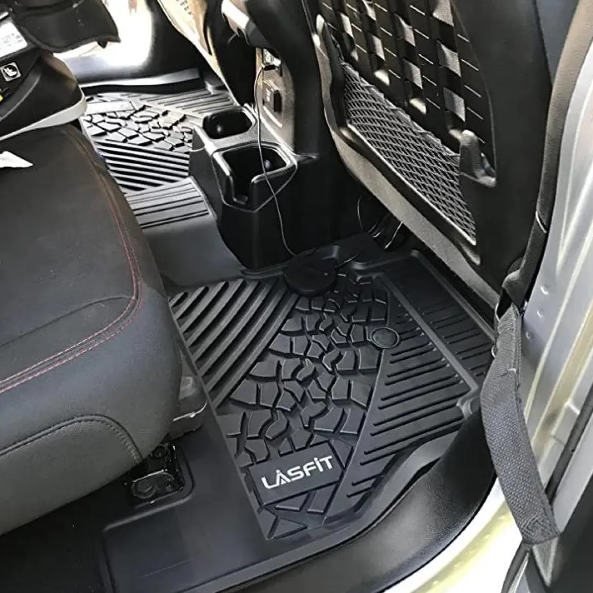 Fit for 2014-2018 Jeep Wrangler JK Floor Mats or Cargo Mat, For 4 Doors Only
