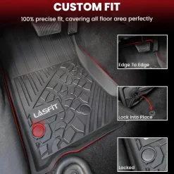 Fit for 2014-2018 Jeep Wrangler JK Floor Mats or Cargo Mat, For 4 Doors Only