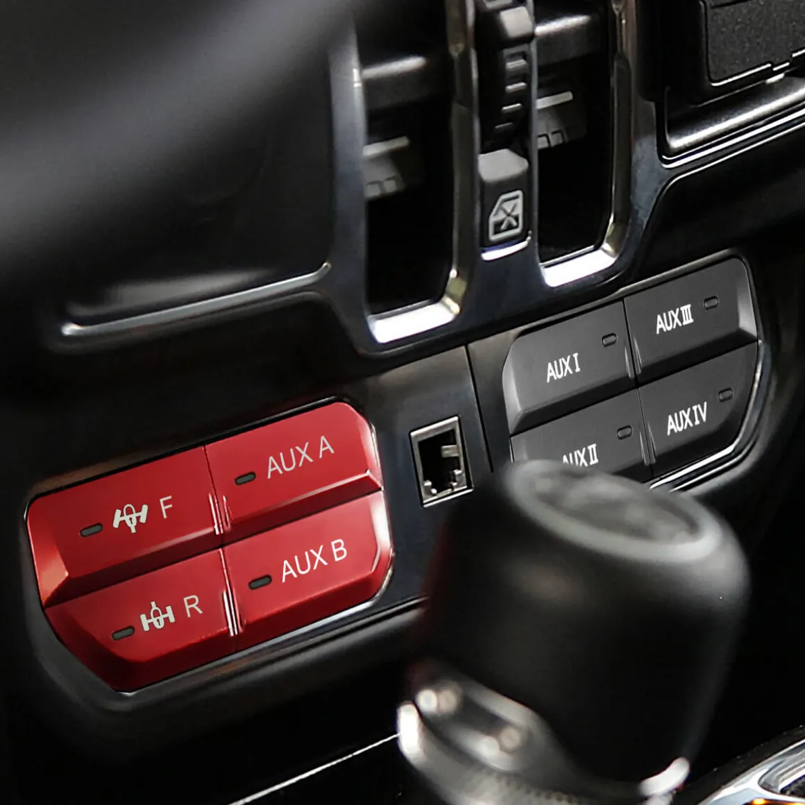 Fit For Jeep Wrangler JL 2018-2025 Auxiliary Switch Panel Bank Kit