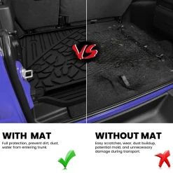 Fit for 2018-2026 Jeep Wrangler JL Floor Mats or Cargo Mat, Fit 4-Door Only(Don't fit 4xe)