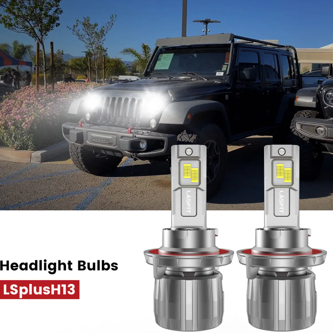 Fit for 2010-2017 Jeep Wrangler The Brightest LED Bulbs Upgrade