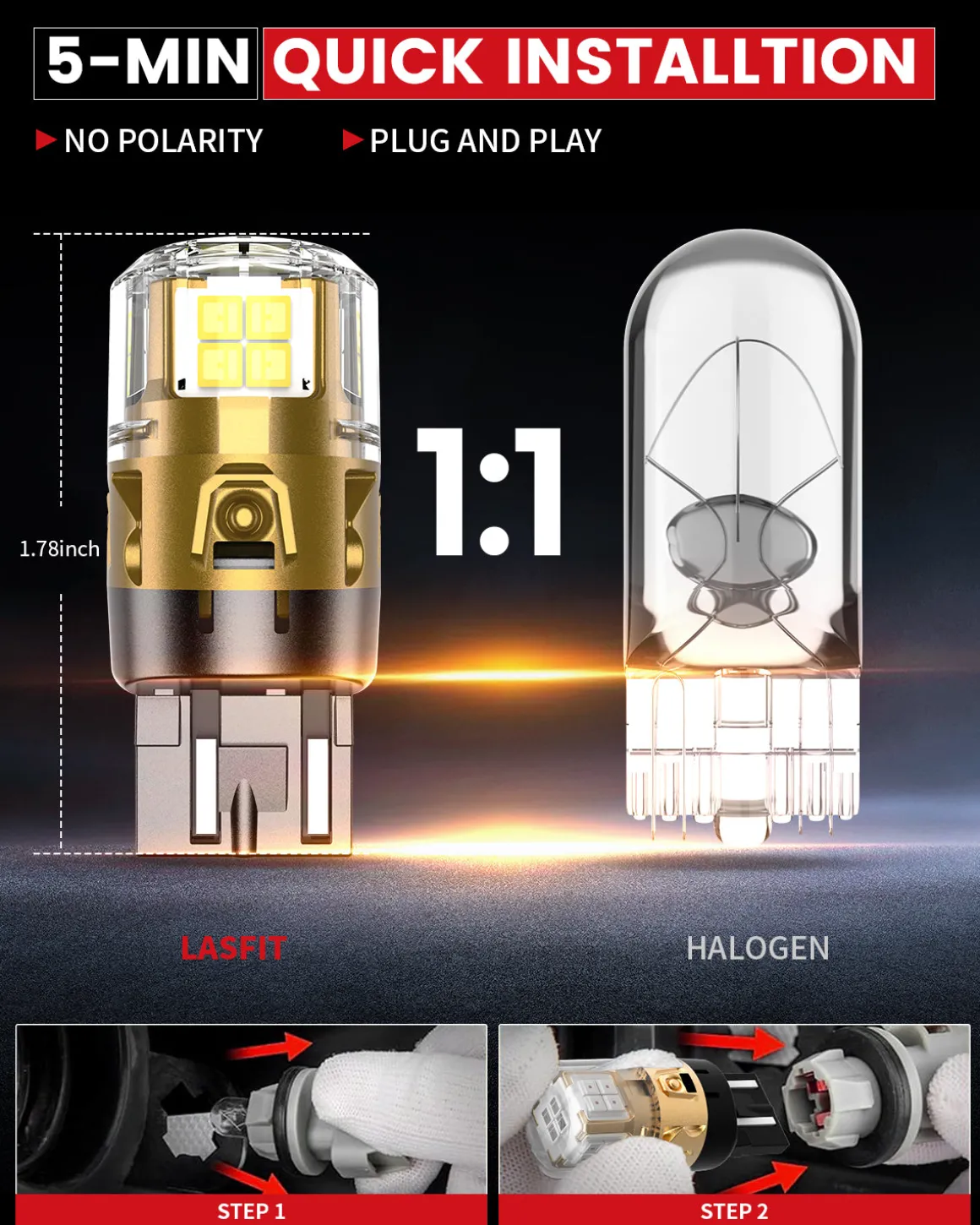 Fit for 2018-2026 Jeep Wrangler The Brightest LED Bulbs | Complete Lighting Upgrade Plan