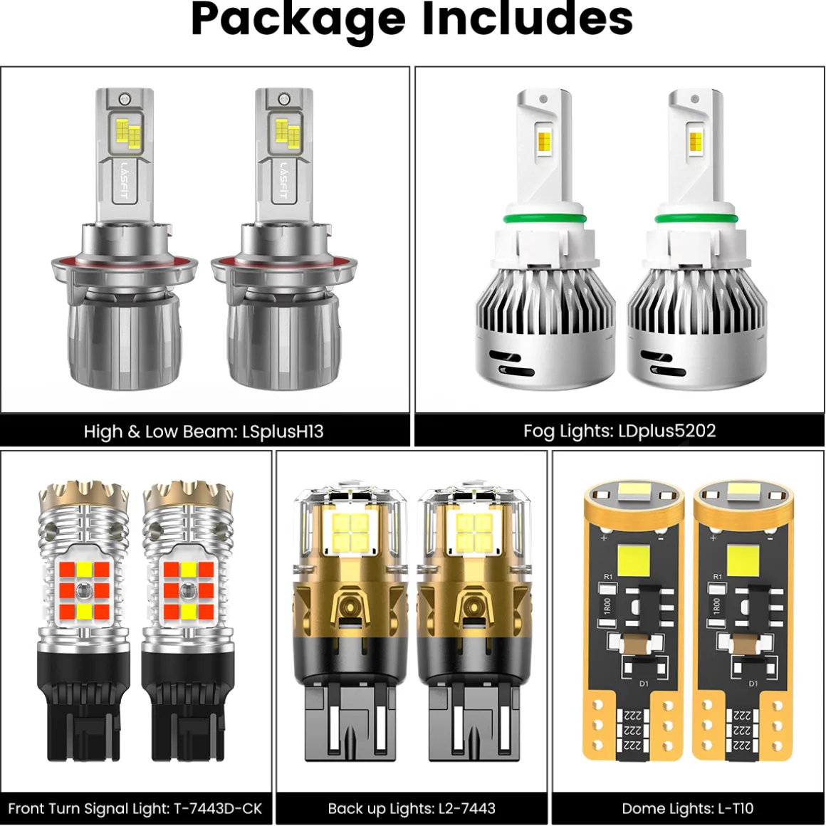 Fit for 2018-2026 Jeep Wrangler The Brightest LED Bulbs | Complete Lighting Upgrade Plan