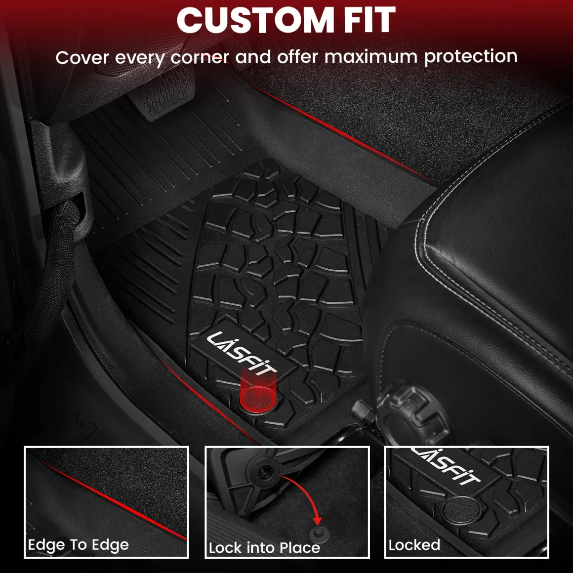 Fit for 2021-2025 Jeep Wrangler 4xe Floor Mats or Cargo Mat, Don't Fit Wrangler JL