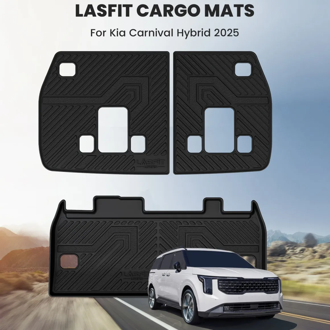 Fit for 2022-2026 Kia Carnival / Carnival Hybrid Floor Mats or Seatback & Cargo Mats