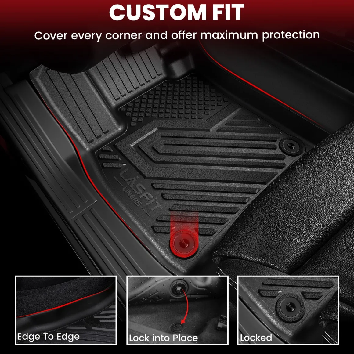 Fit for 2024-2026 Kia EV9 Floor Mats or 3rd Row Seatback & Cargo Mat