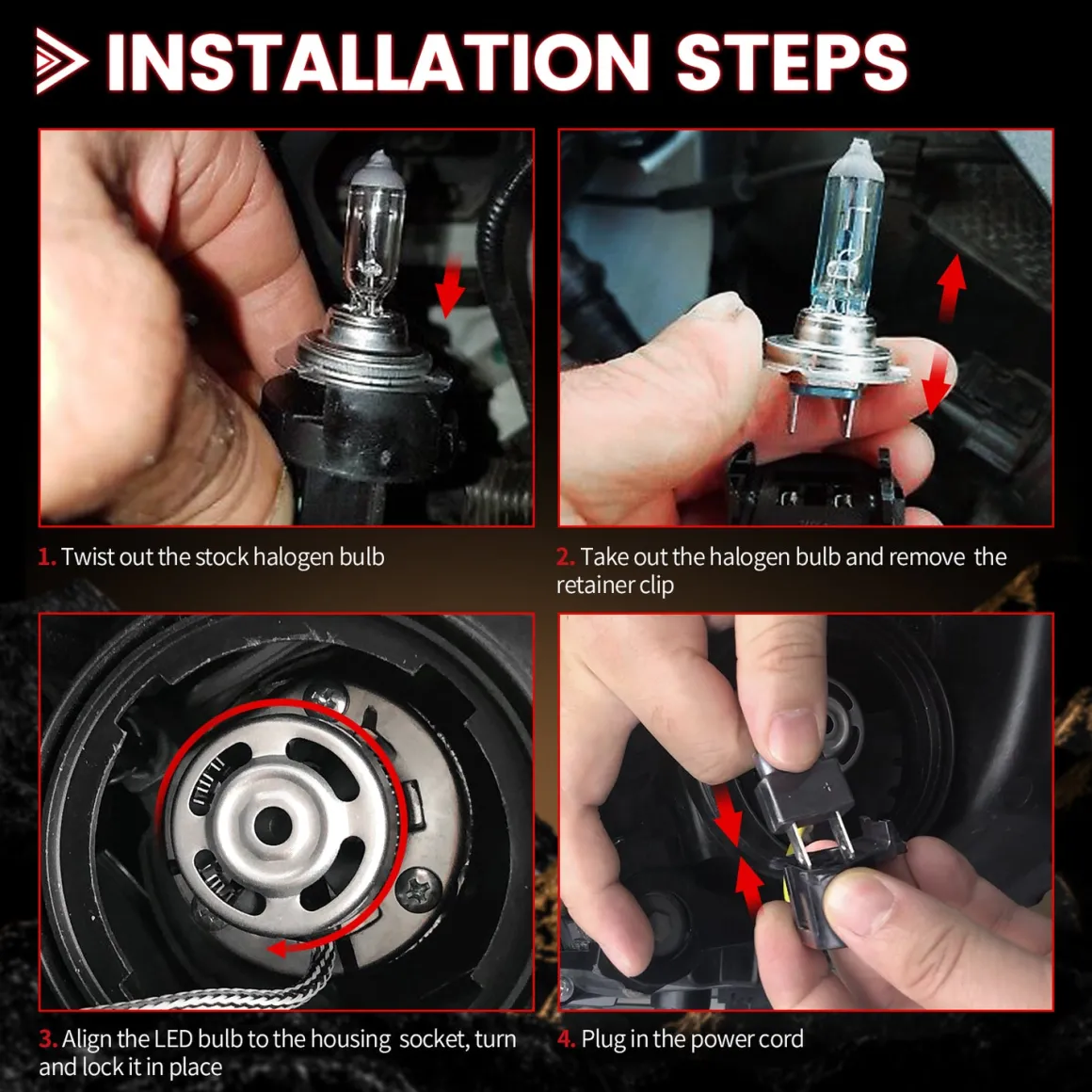 Fit for 2017-2018 Kia Forte H7 Custom LED Bulbs Exterior Interior Lights Plug and Play