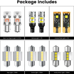 Fit for 2022-2024 Kia Forte The Brightest LED Bulbs Upgrade | Tested and Verified