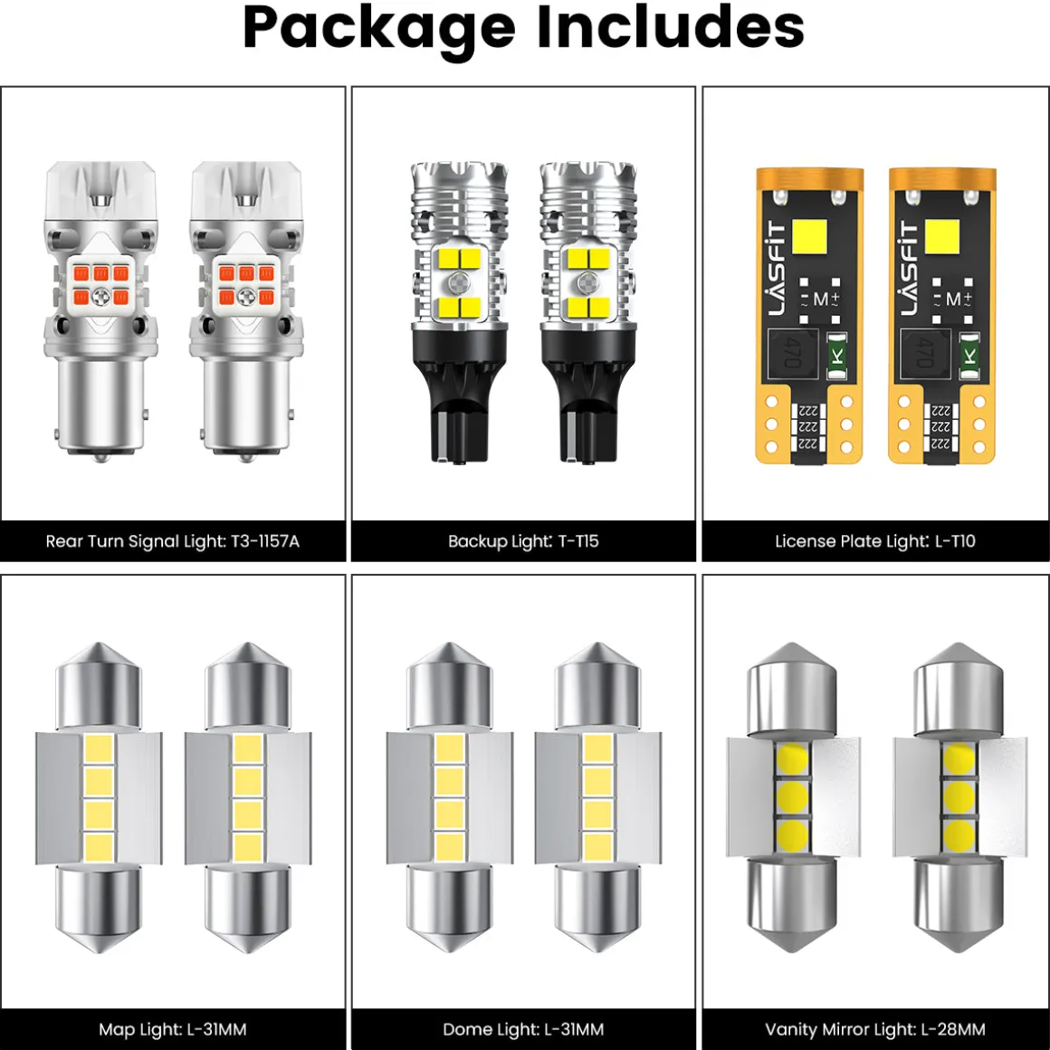 Fit for 2022-2024 Kia Forte The Brightest LED Bulbs Upgrade | Tested and Verified