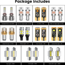 Fit for 2022-2024 Kia Forte The Brightest LED Bulbs Upgrade | Tested and Verified
