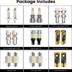 Fit for 2014-2016 Kia Forte The Brightest LED Bulbs Upgrade