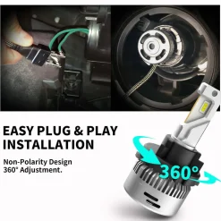 Fit for Kia Hyundai H7 LED Bulb Custom Retainer Adapter | Pro-HK7, 2 Bulbs