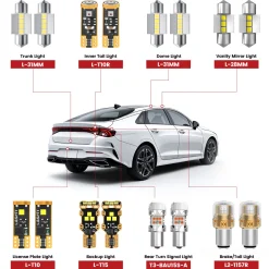 Fit for 2021-2024 Kia K5 LED Exterior Interior Lights Upgrade | Tested and Verified