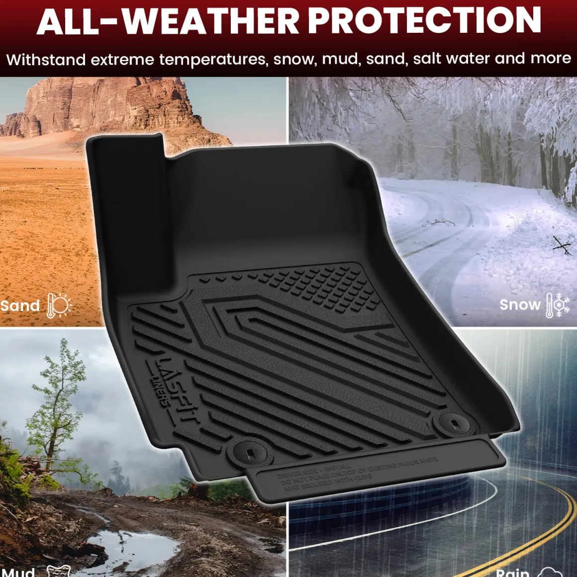 Fit for 2021-2026 Kia Seltos Floor Mats or Cargo Mat, Not Fit 2025+ EX AWD