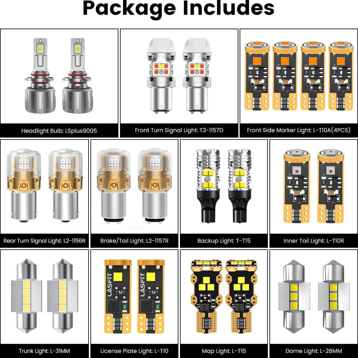 Fit for 2021-2023 Kia Seltos The Brightest LED Bulbs Upgrade | Tested and Verified