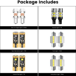 Fit for 2020-2022 Kia Soul LED Bulbs Upgrade