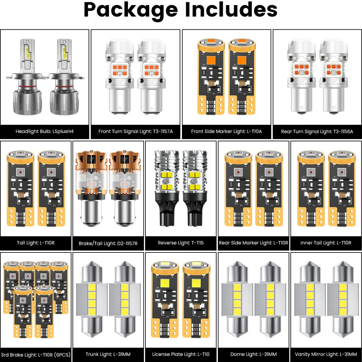 Fit for 2020-2022 Kia Soul LED Bulbs Upgrade