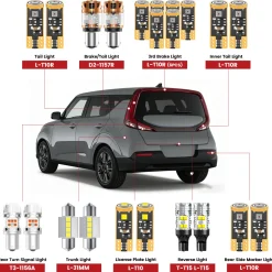 Fit for 2020-2022 Kia Soul LED Bulbs Upgrade