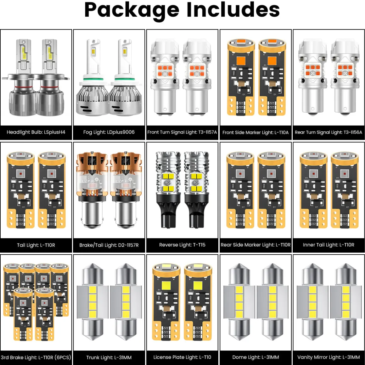 Fit for 2020-2022 Kia Soul LED Bulbs Upgrade