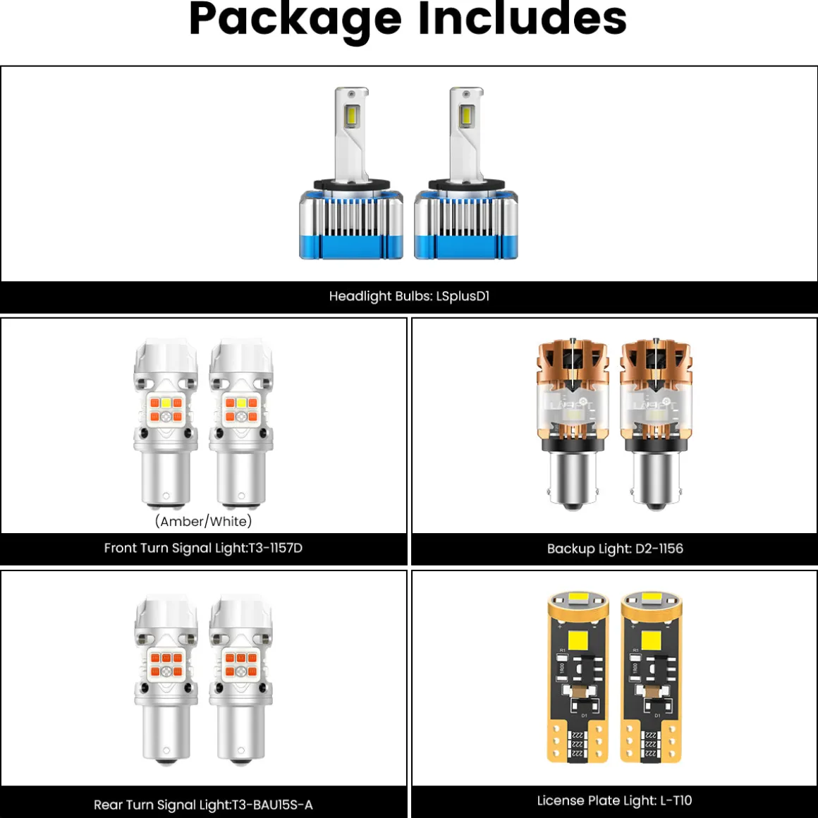 Fit for 2017-2019 Kia Sportage The Brightest LED Bulbs Upgrade