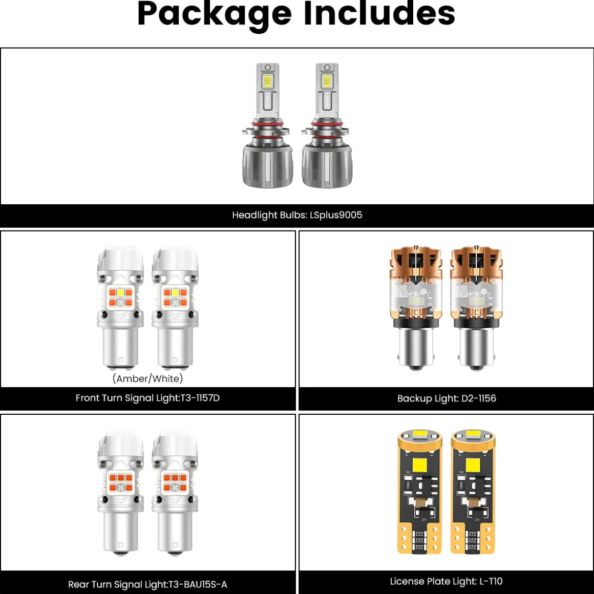 Fit for 2017-2019 Kia Sportage The Brightest LED Bulbs Upgrade