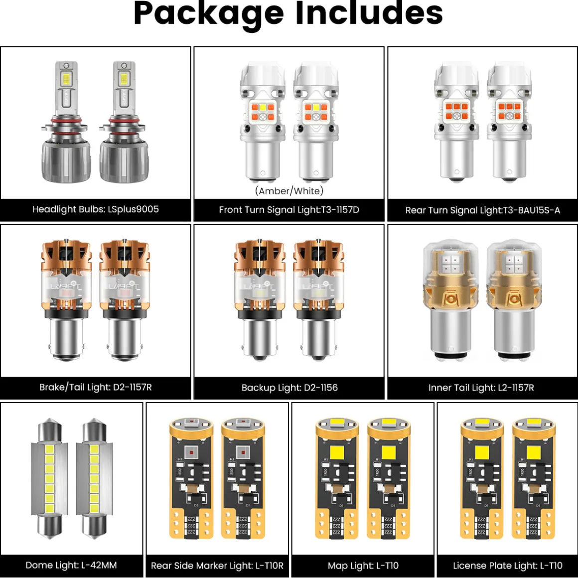 Fit for 2017-2019 Kia Sportage The Brightest LED Bulbs Upgrade