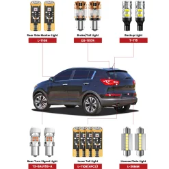 Fit for 2011-2013 Kia Sportage The Brightest LED Bulbs Upgrade