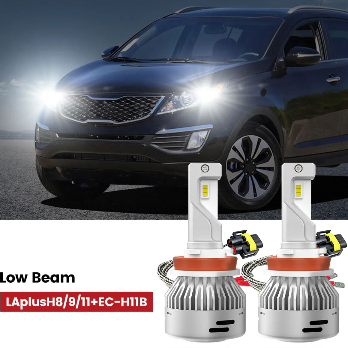 Fit for 2011-2013 Kia Sportage The Brightest LED Bulbs Upgrade