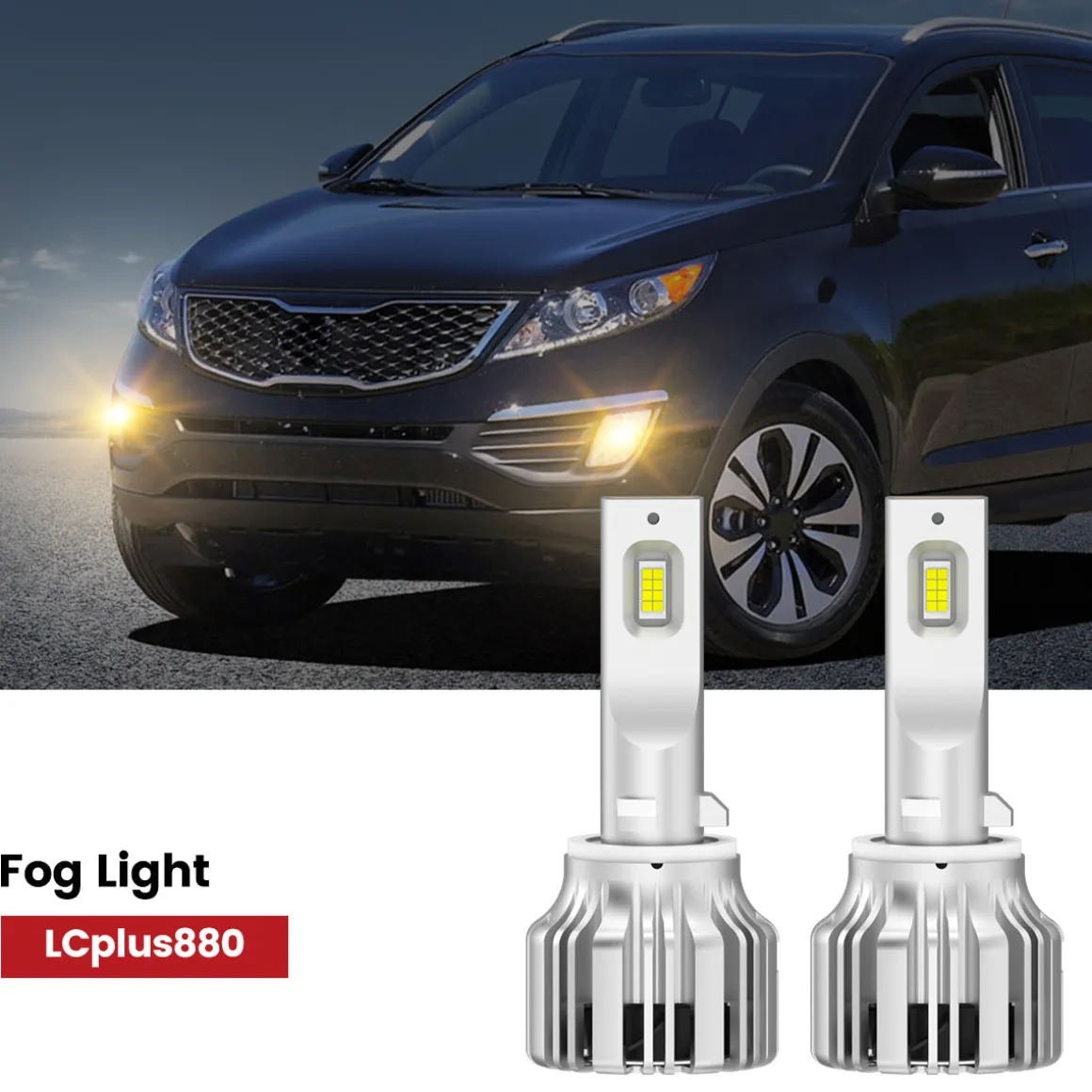 Fit for 2011-2013 Kia Sportage The Brightest LED Bulbs Upgrade