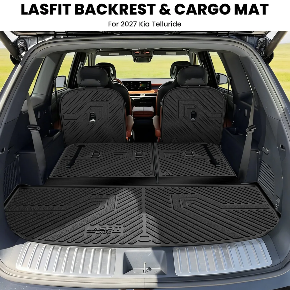 Fit for 2027 Kia Telluride Floor Mats or Seatback & Cargo & Rear Trunk Mat