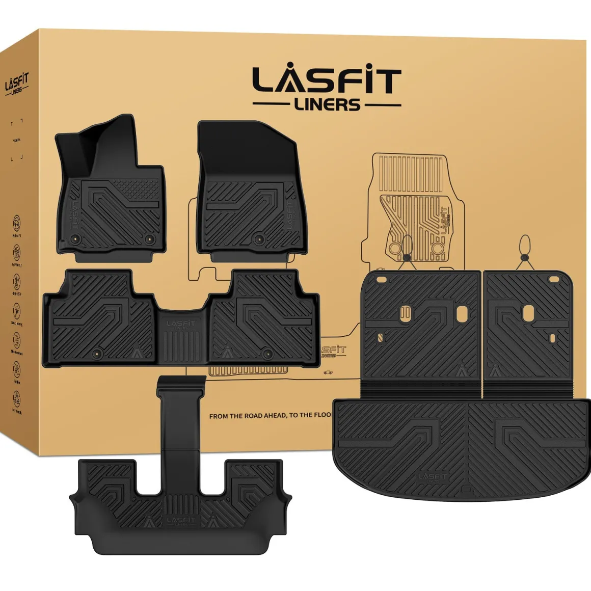 Fit for 2027 Kia Telluride Floor Mats or Seatback & Cargo & Rear Trunk Mat