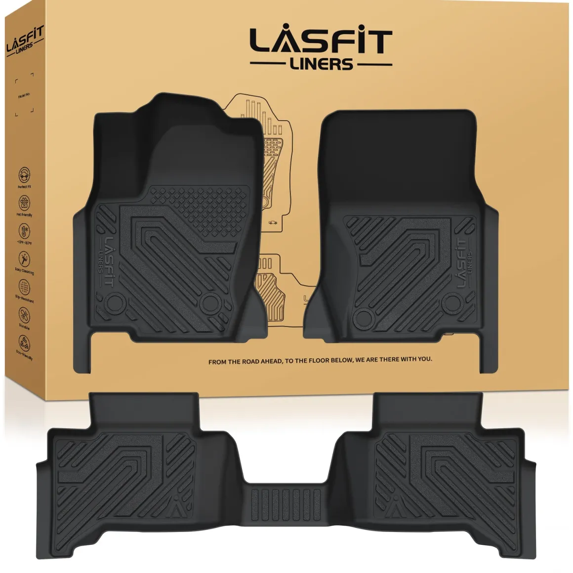Fit for 2024-2026 Lexus GX550 Floor Mats, Fit 5-seater and With Cool Box Only