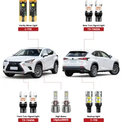 Fit for 2015-2017 Lexus NX The Brightest LED Bulbs Upgrade | Tested and Verified